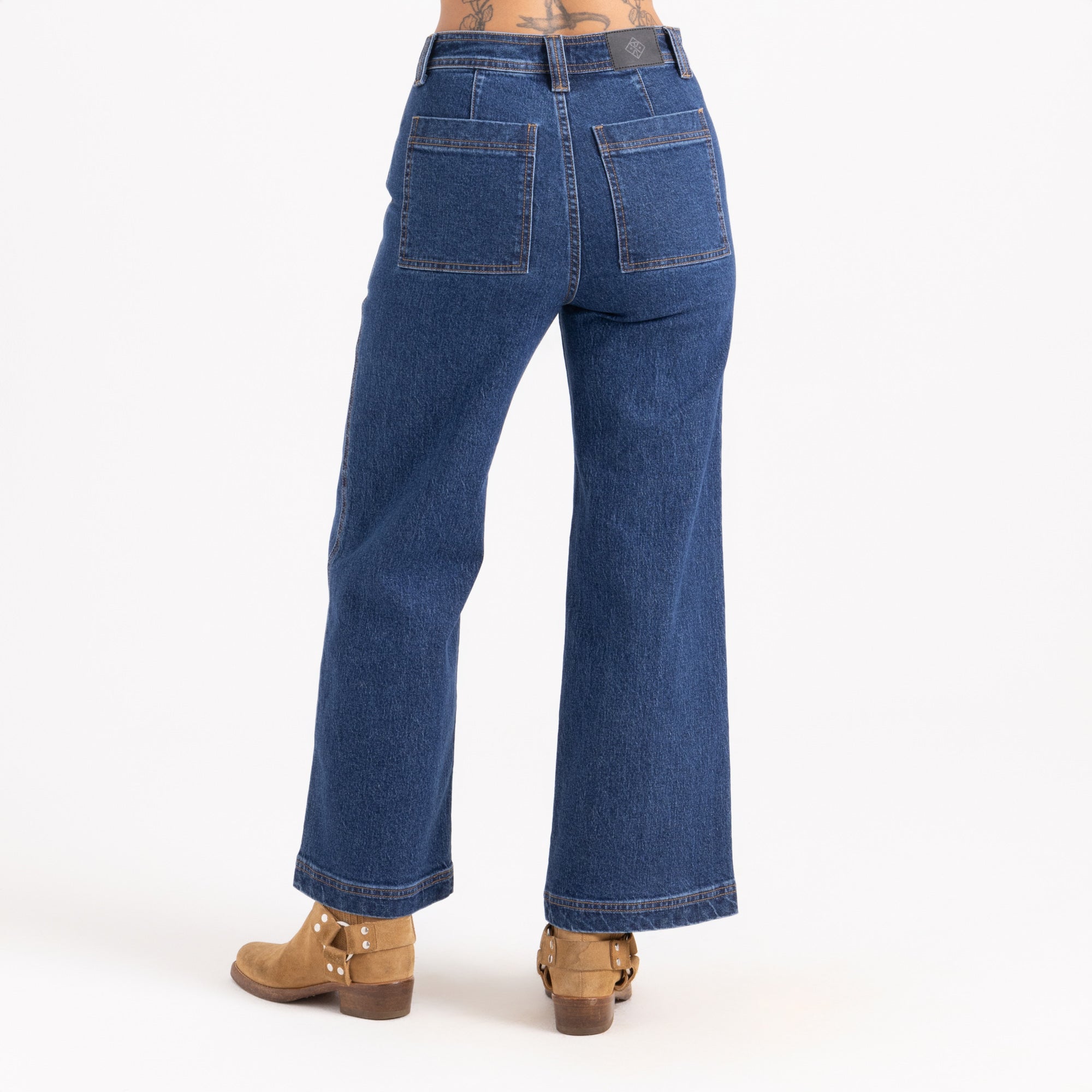 デニム/ジーンズ ROKH  LONG DENIM TROUSERS  INDIGO 36 HWY 125 Pant Denim in Indigo – Roark