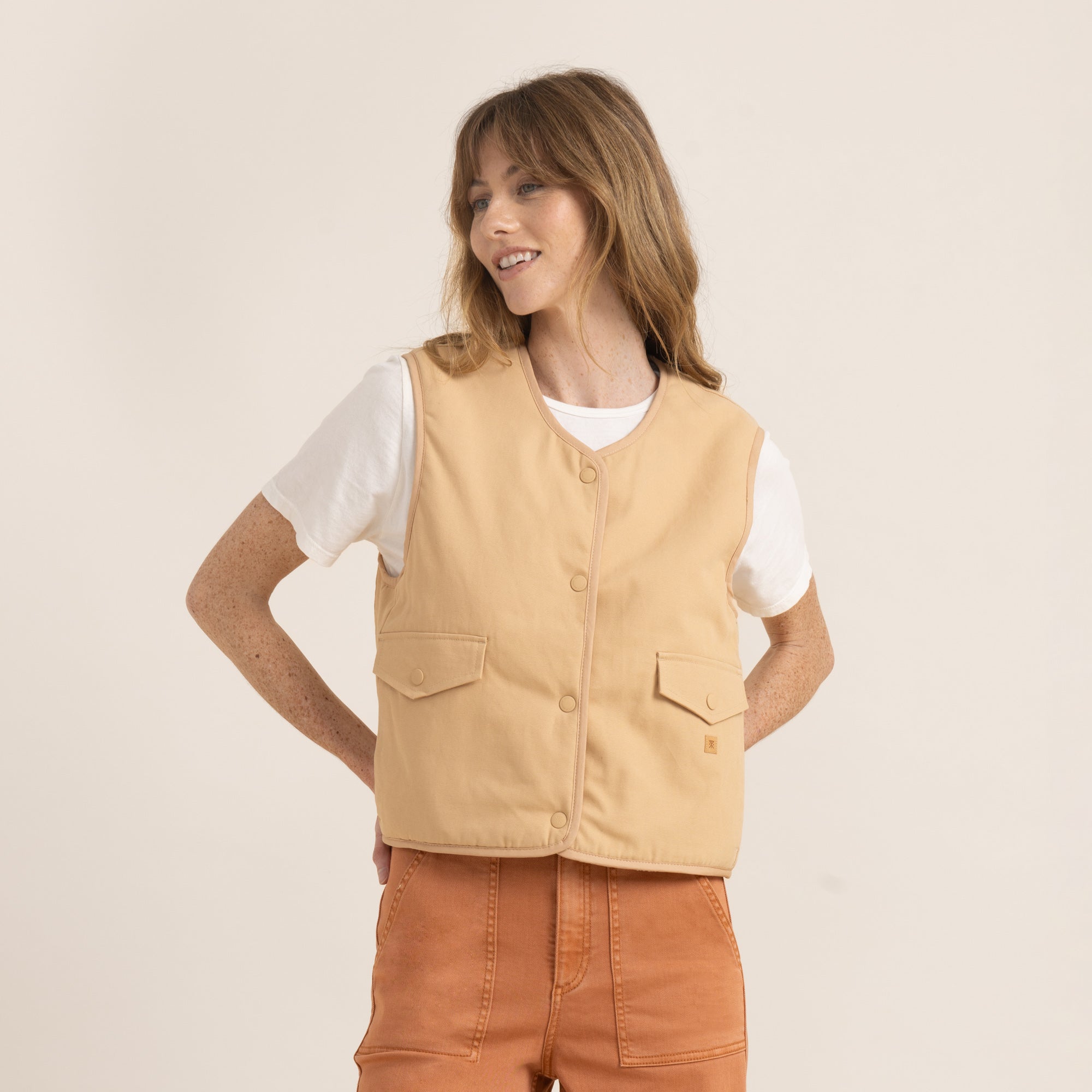 Bandit Vest - Crema