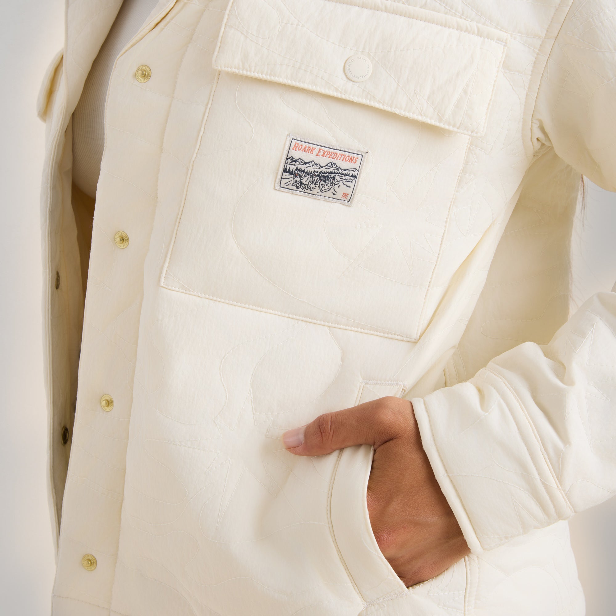 Passport Plush Jacket - White Wolf | Roark