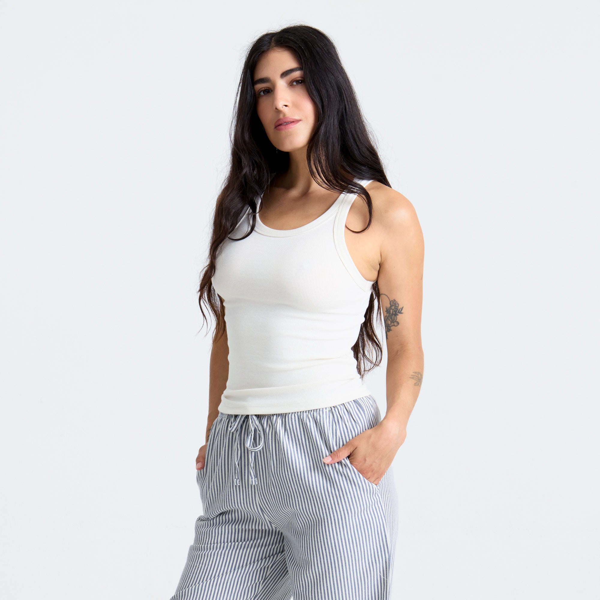 Wind Worn Tank Top in Bone – Roark