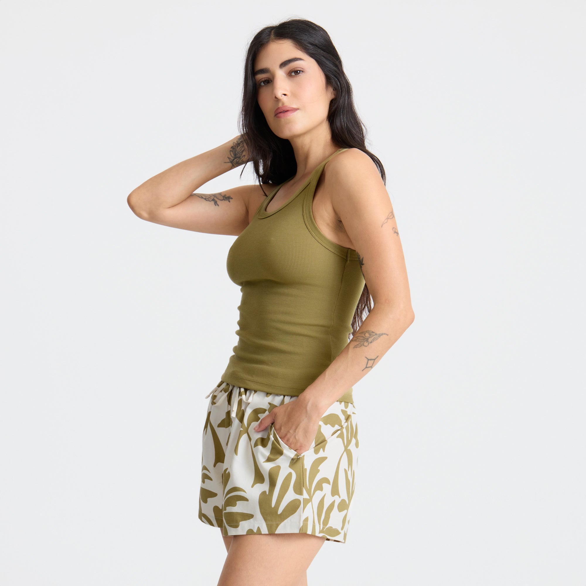 Wind Worn Tank Top in Dusty Olive – Roark