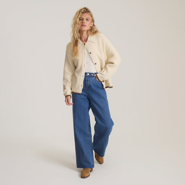 Open Roads Cardigan Long Sleeve Sweater in Bone – Roark