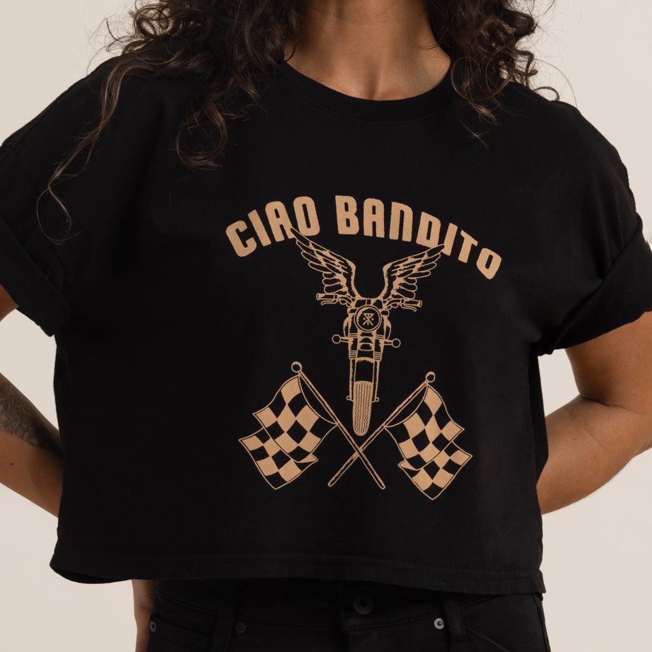 Ciao Bandito Cropped Boxy Premium Tee - Black – Roark