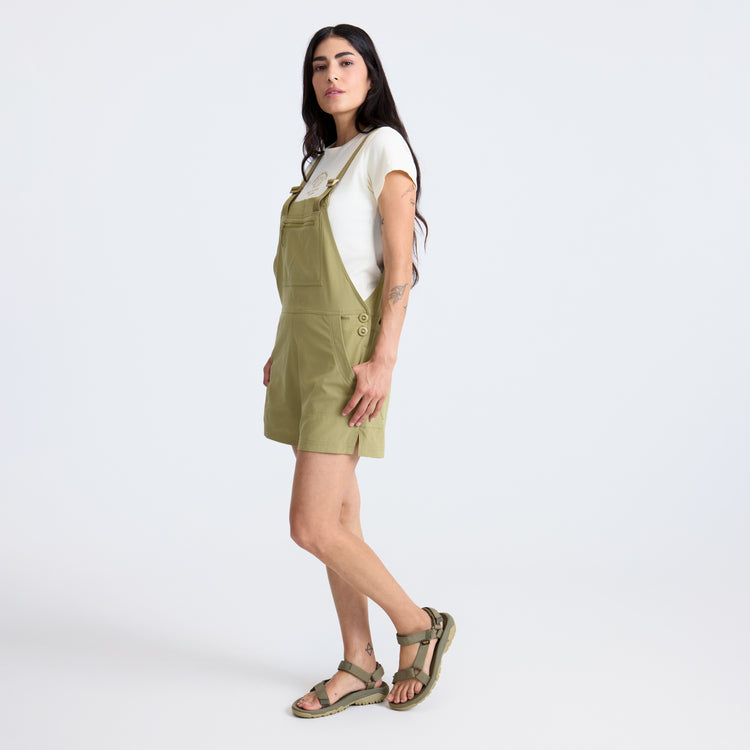 Roark Canyon Romper - Women's Dusty Olive, M