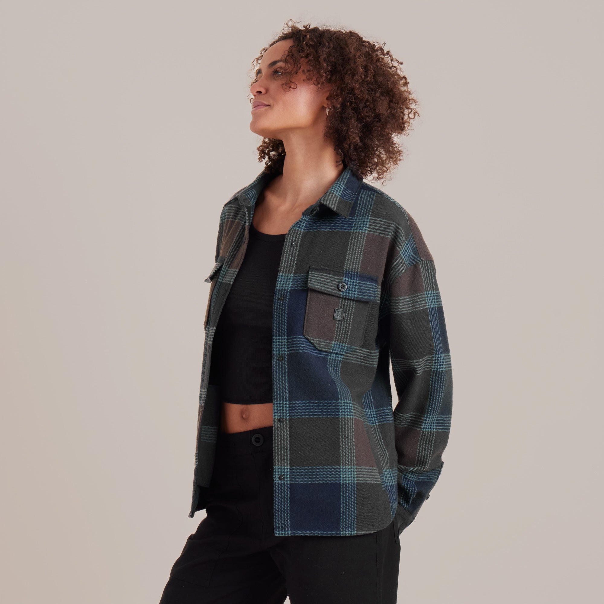 Amberley Flannel in Deep Navy – Roark