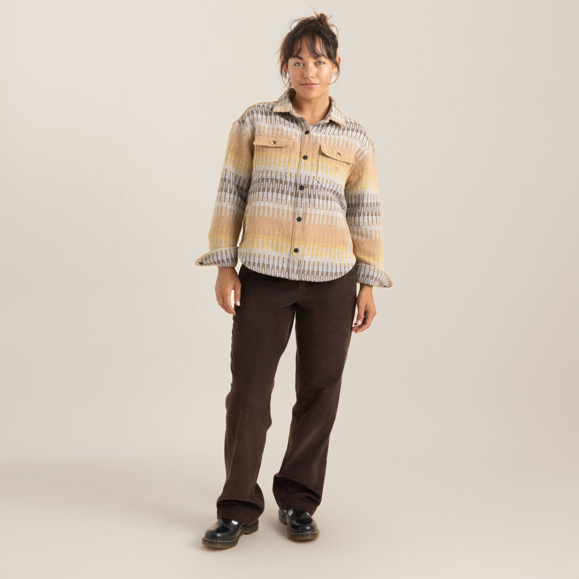 60s-70s Amberley アンバーリー グラデーションチェック シャツ 60s Amberley GRADATION CHECK OPEN COLLAR RAYON SHIRT - RICUR