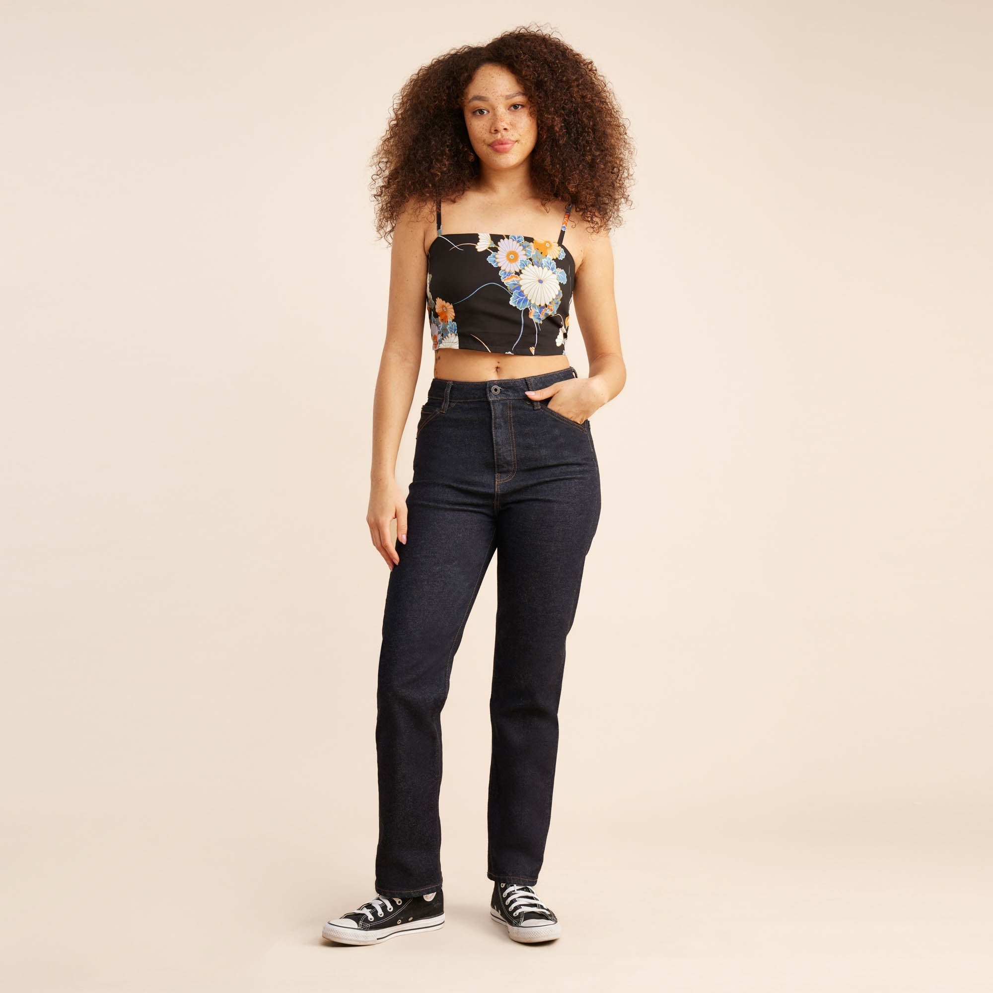 PIC Cami Tank Top - Camellia Black | Roark