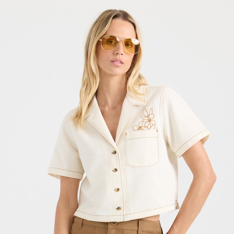 Camp Button Up Shirt in Bone – Roark