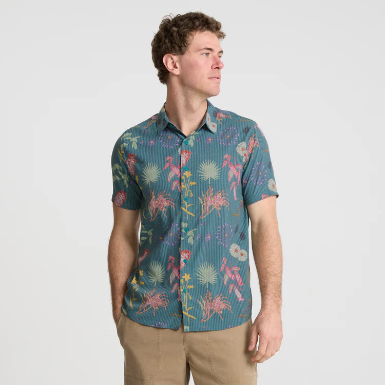 Bless Up Breathable Stretch Shirt in Deep Sea – Roark