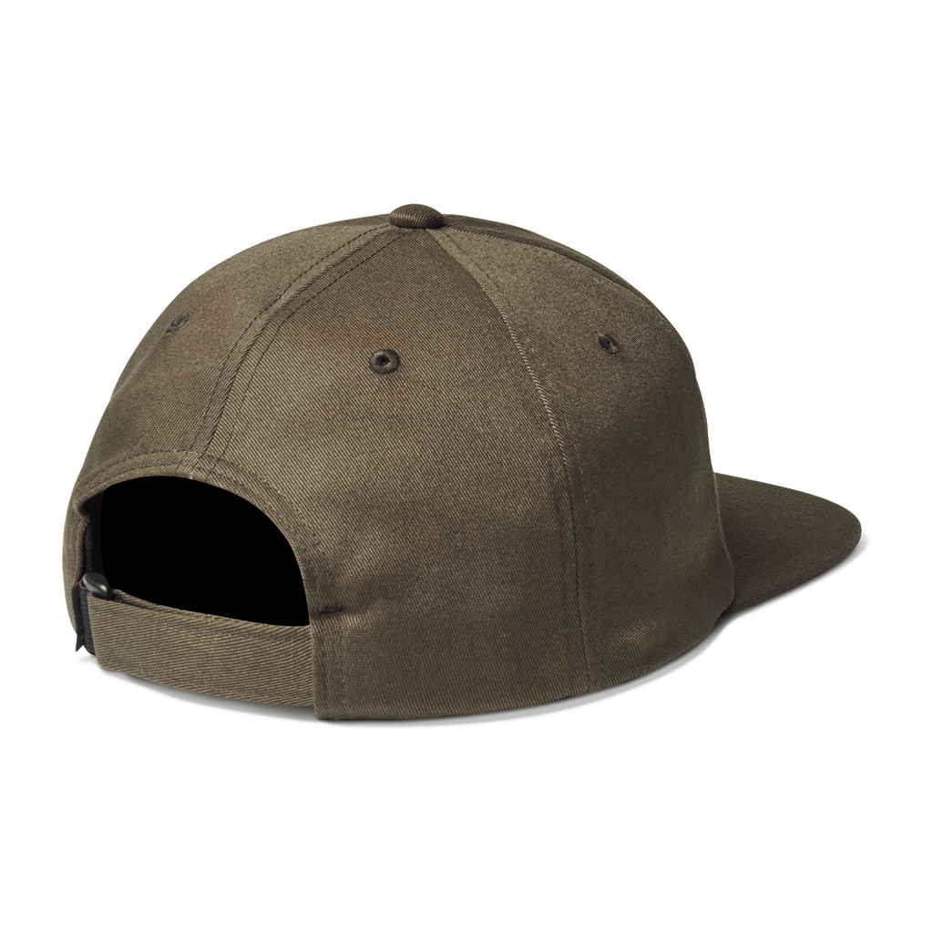 The back of Roark men's Layover Strapback Hat - Military 2 Big Image - 2