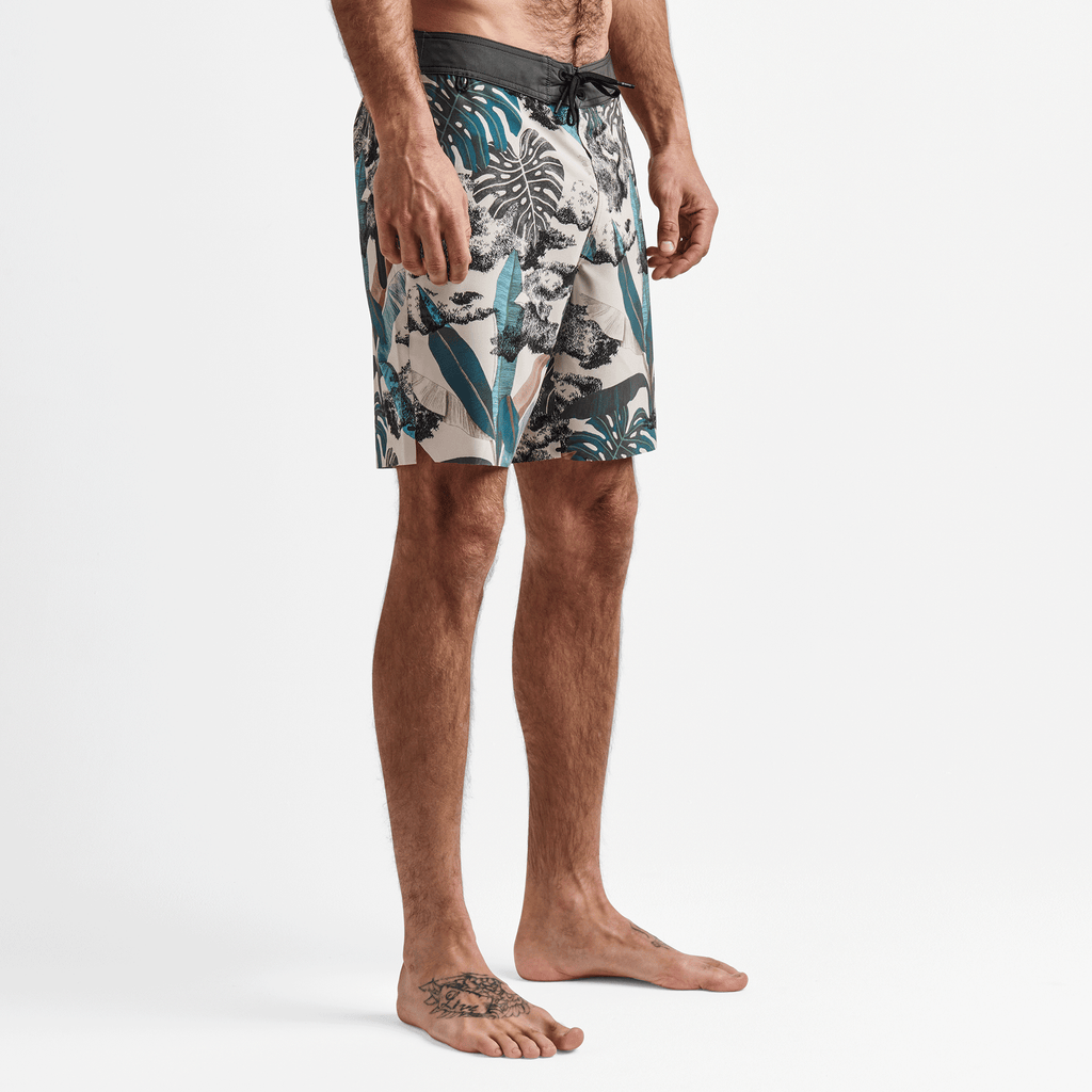 Mr P. - Men - Arrow Straight-Leg Mid-Length Printed Swim Shorts Brown - Xs