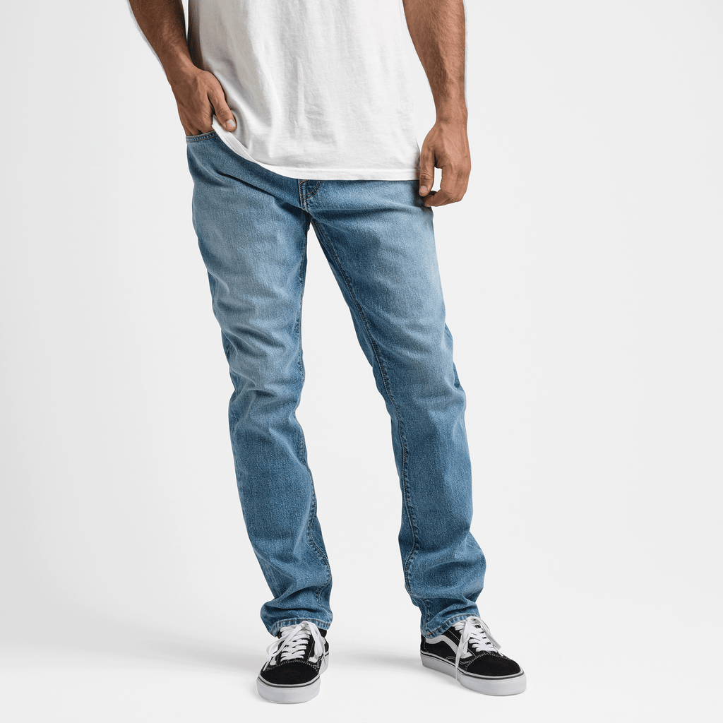 Roark Men's Clothing and Gear | The HWY 133 Slim Straight Denim Light Fade Jeans Big Image - 2