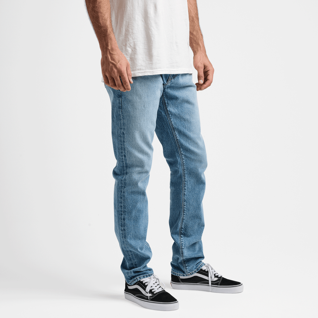 Roark Men's Clothing and Gear | The HWY 133 Slim Straight Denim Light Fade Jeans Big Image - 4