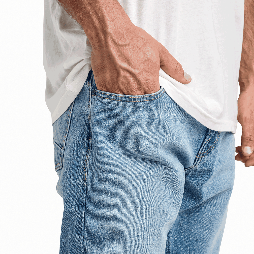 Roark Men's Clothing and Gear | The HWY 133 Slim Straight Denim Light Fade Jeans Big Image - 5