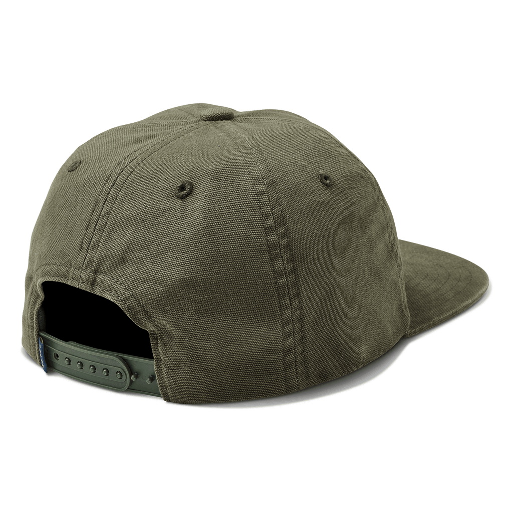 The back view of Roark's Atoll 5 Panel Snapback Hat - Dark Military Big Image - 5
