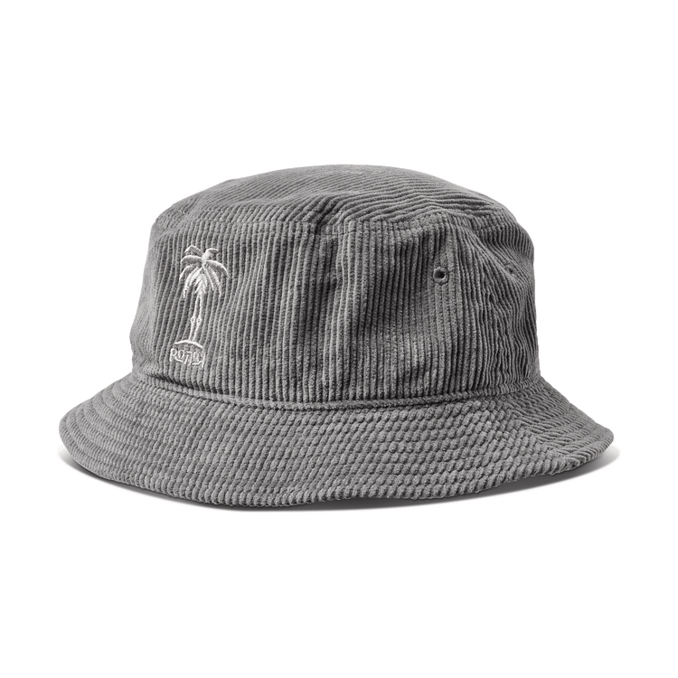Wave Bucket Hat Cotton Bucket Hat in Black - Lack of Color US
