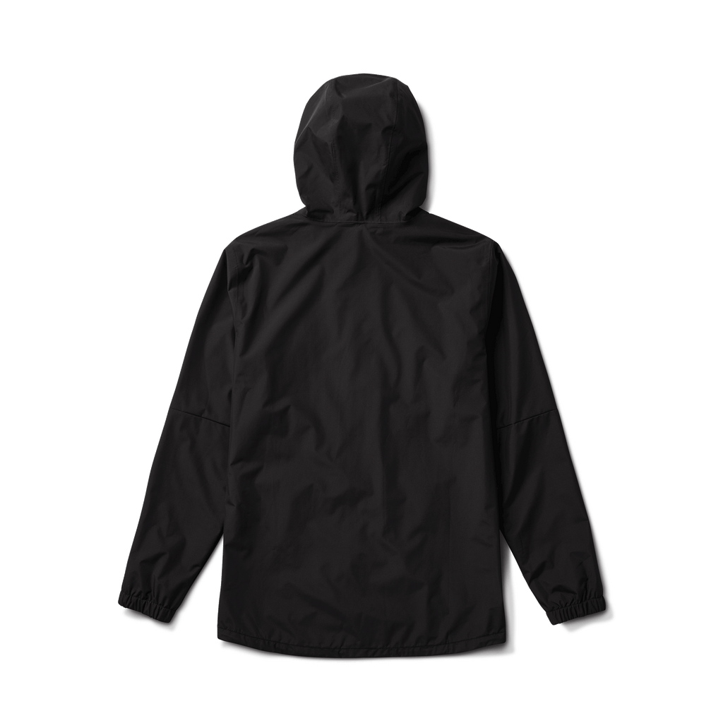 The back of Roark's Cascade Rain Shell Jacket in black for men Big Image - 3