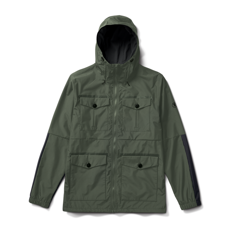 Cascade Rain Shell Jacket - Dark Military
