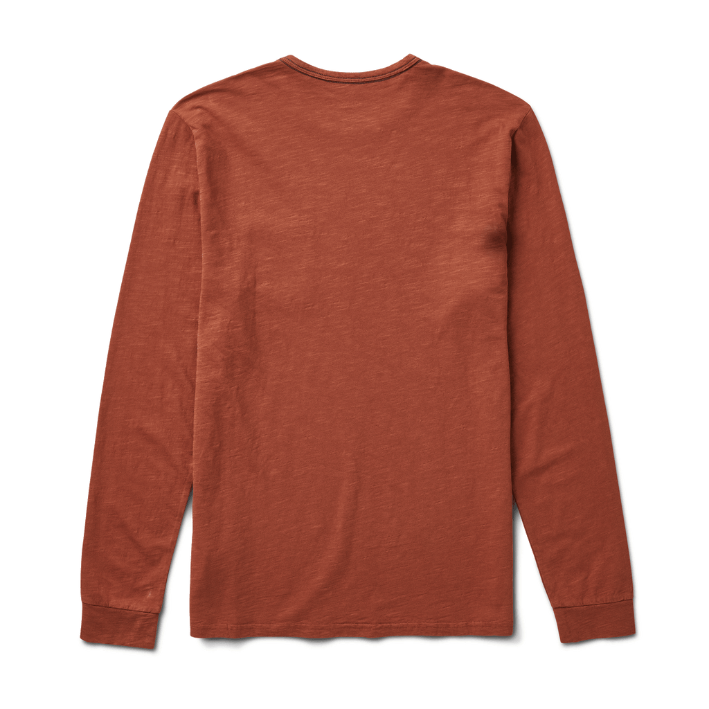 The back of Roark's Well Worn Midweight Organic Knit - Russet Big Image - 5