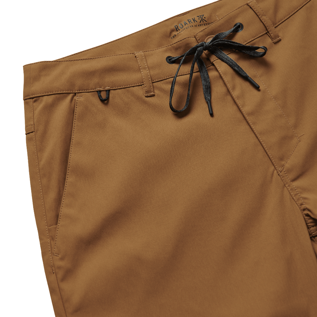The drawstring of Roark's Explorer Adventure Pants - Dark Khaki Big Image - 8