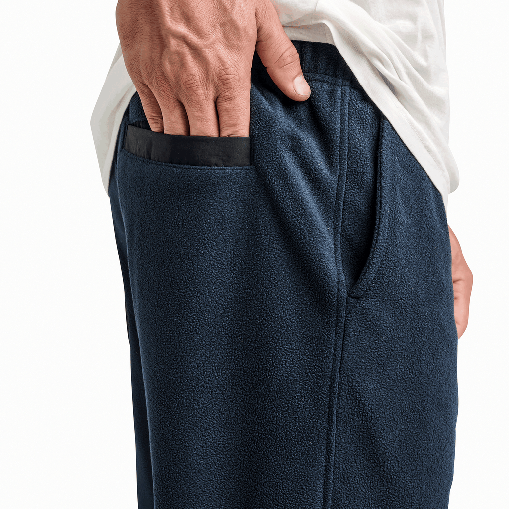Roark Men's Outdoor Clothing and Gear | Campover Fleece Pants in Dark Navy. Big Image - 6