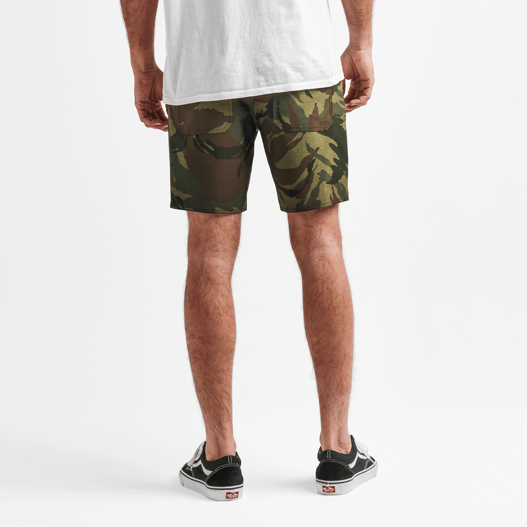 The on body view of Roark's Layover Trail Shorts - Camo 2 Big Image - 3