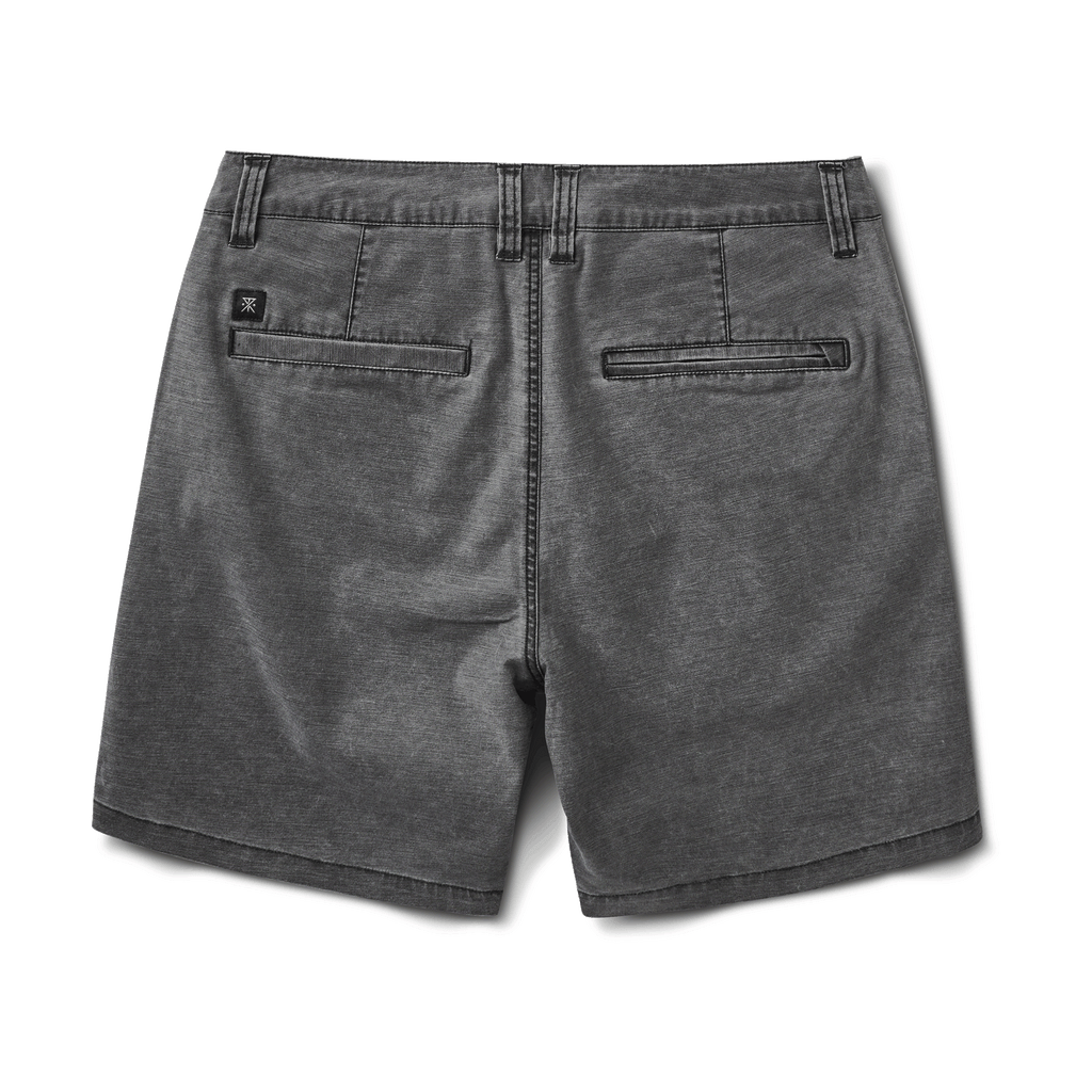 The back of Roark's Porter Wash Shorts 17" - Black Big Image - 7