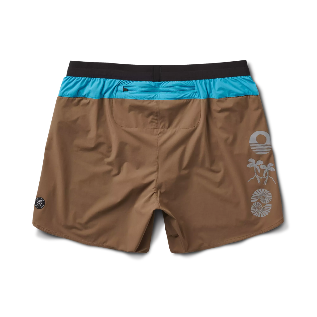 The back of Roark's Alta Shorts 5" - Turquoise Big Image - 8