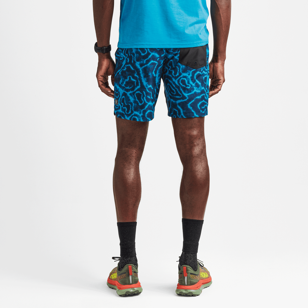 The on body view of Roark's Serrano 2.0 Shorts 8" - Turquoise Big Image - 3