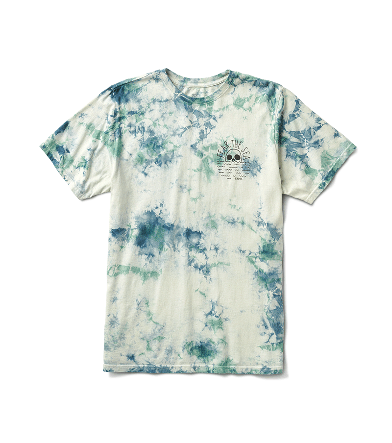 The front view of the Fear the Sea Tee in Spray Green Big Image - 2