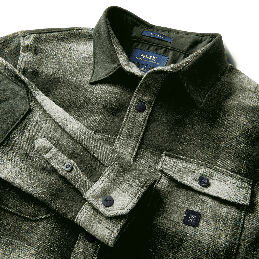 The collar and chest pocket of Roark's Nordsman Long Sleeve Flannel Big Image - 6