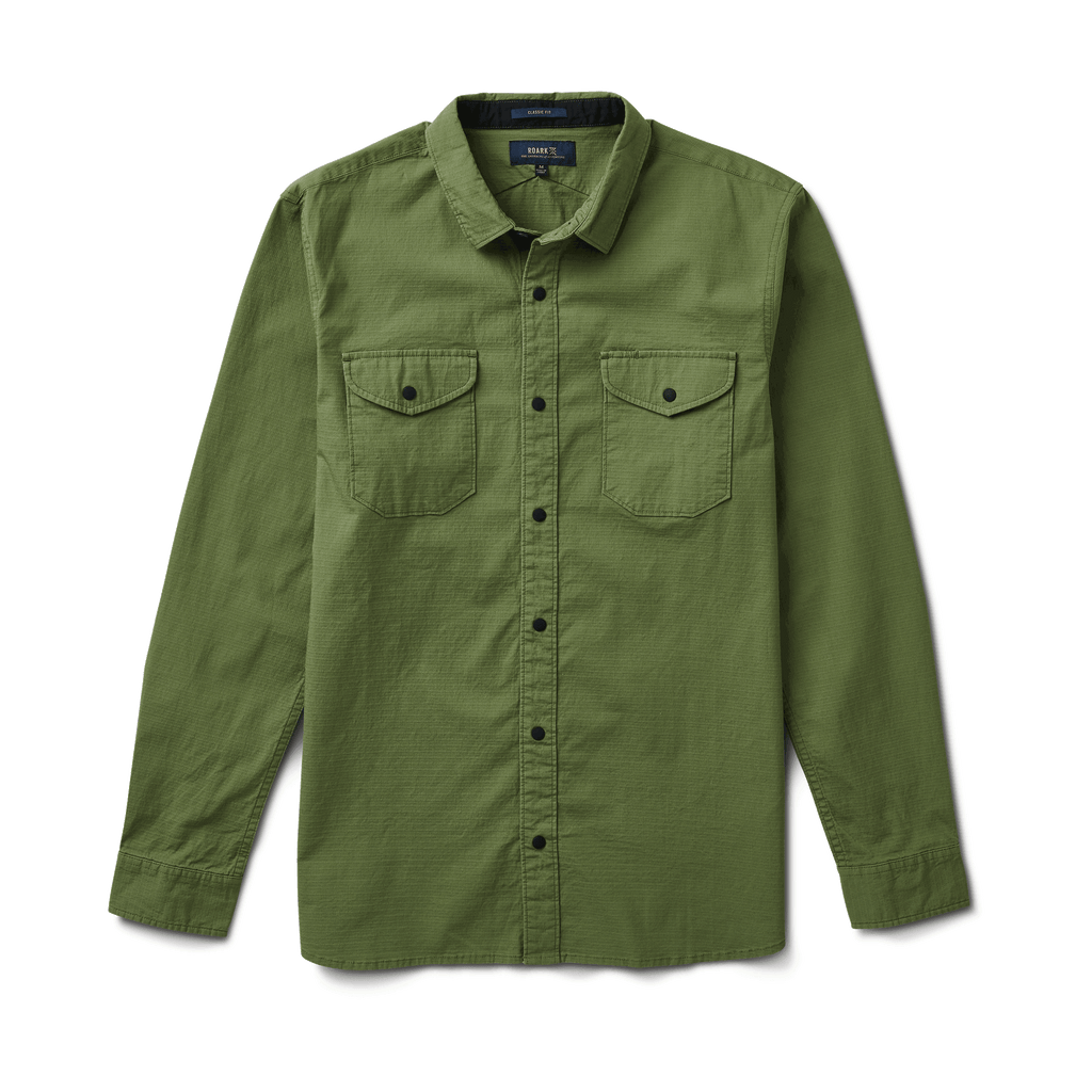 The front of Roark's Campover Shirt - Jungle Green Big Image - 1