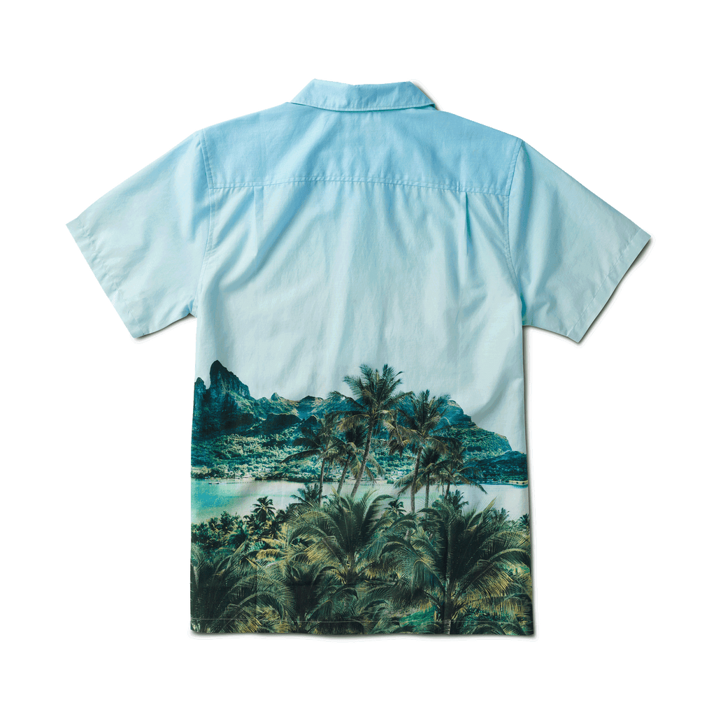 The back of Roark's Gonzo Camp Collar Shirt - Hinano Otemanu Light Blue Big Image - 6