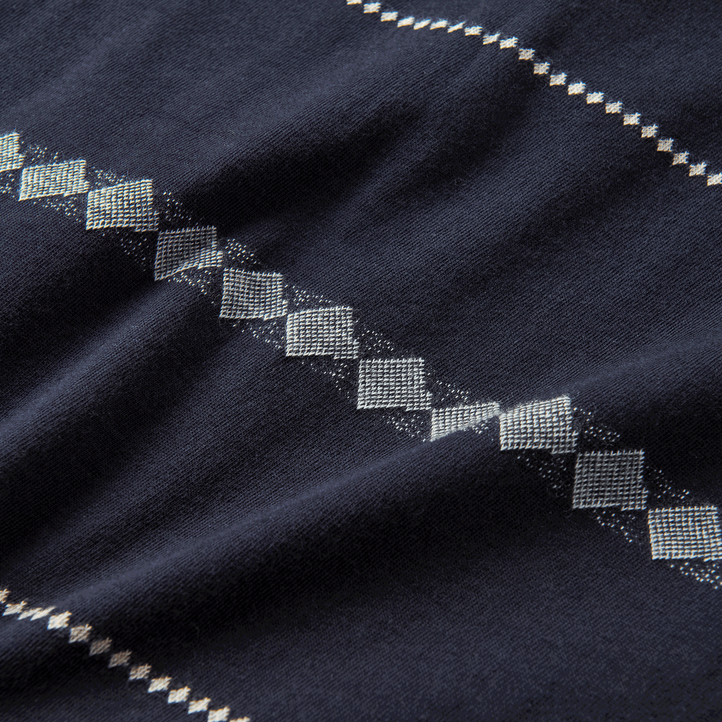 The designs of Roark's Well Worn Horizon Jacquard Knit - Dark Navy Big Image - 6