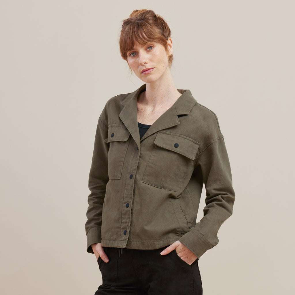 The on body view of Roark's Passport Jacket - Military Big Image - 7